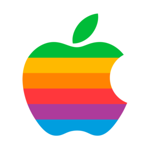 Apple Logo 1977-1998 PNG