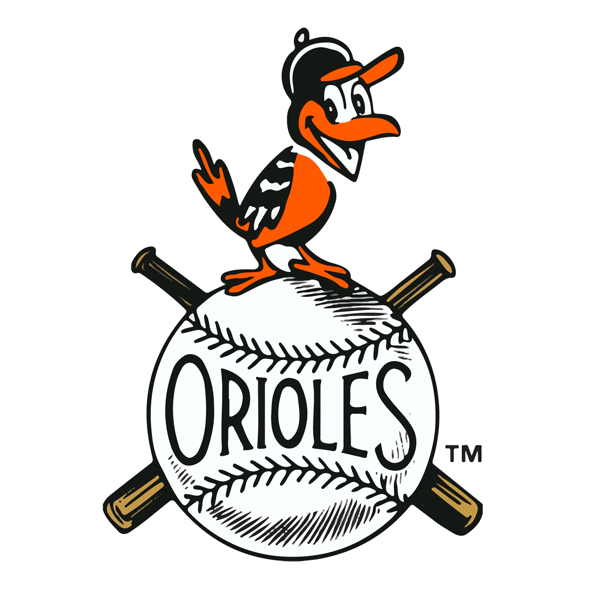 Baltimore Orioles Logo 1954-1965