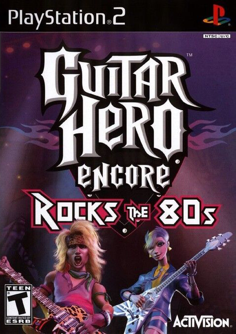 Guitar Hero Encore Rock the 80s cover (PlayStation 2)