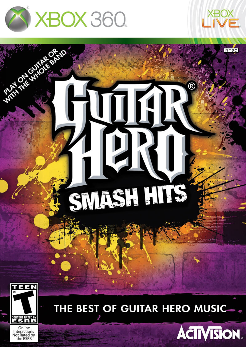 Guitar Hero Smash Hits cover (Xbox 360)
