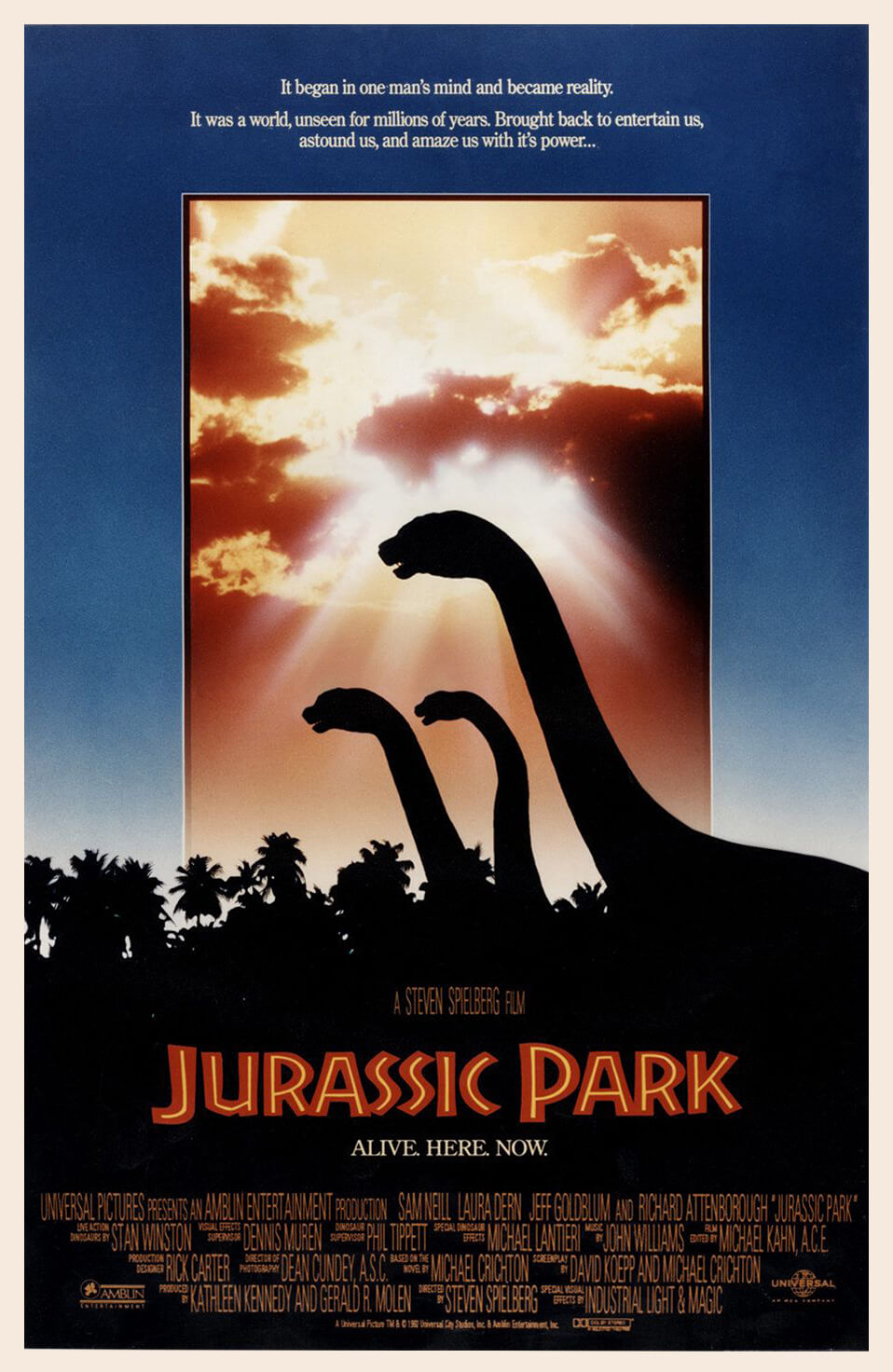 John Alvin Jurassic Park poster 2