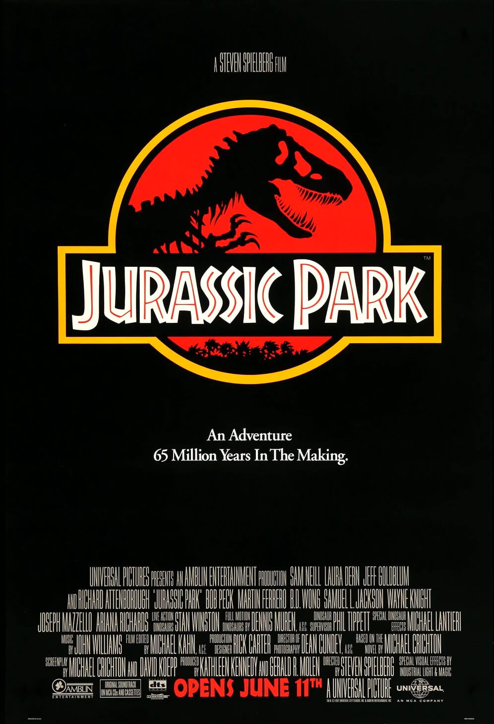 Jurassic Park original movie poster