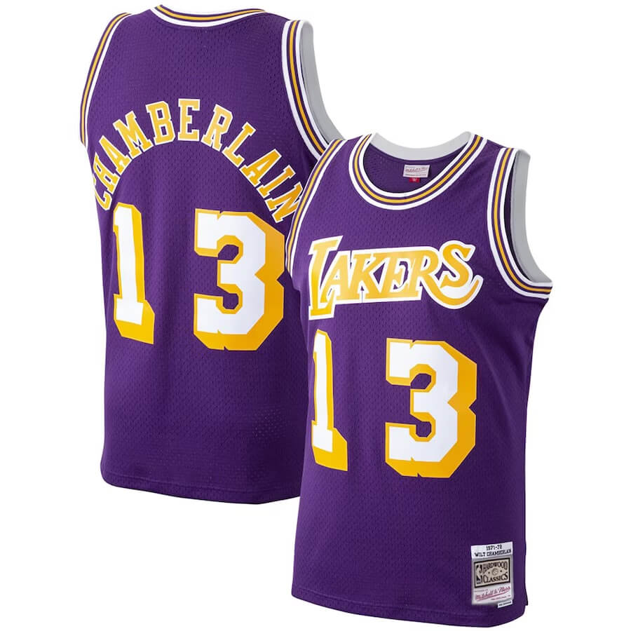 Los Angeles Lakers 1971-1972 Jersey Wilt Chamberlain
