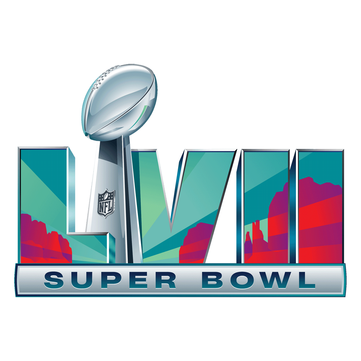Super Bowl LVII 57 logo (2023)