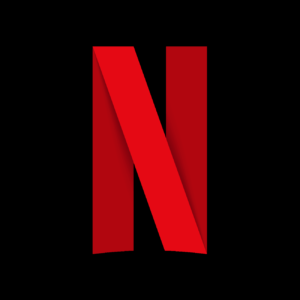Netflix N Symbol logo black bg PNG
