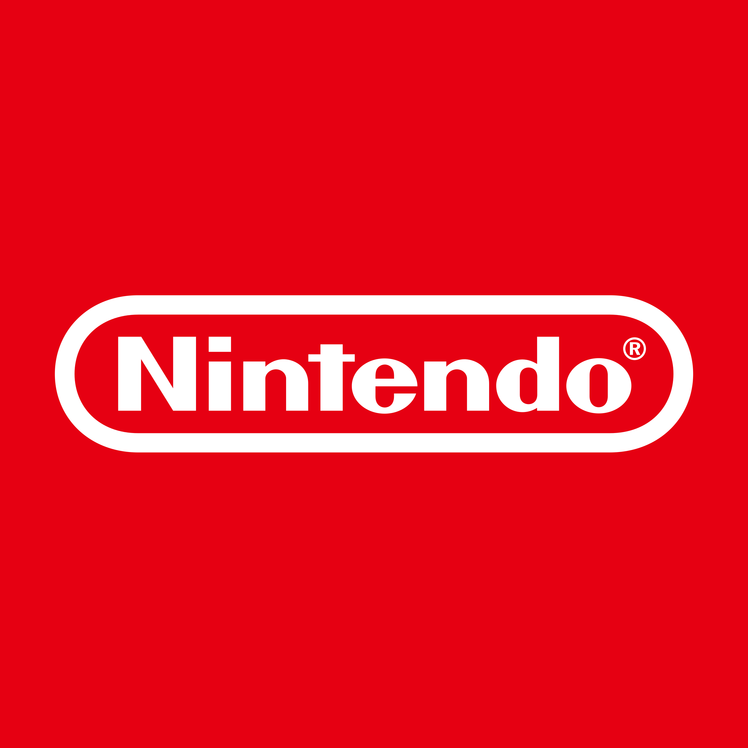 Nintendo red background logo