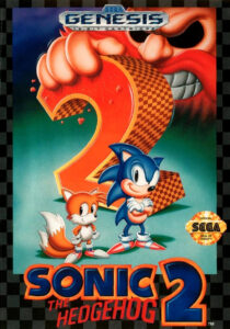 Sonic The Hedgehog 2 Sega Genesis game cover