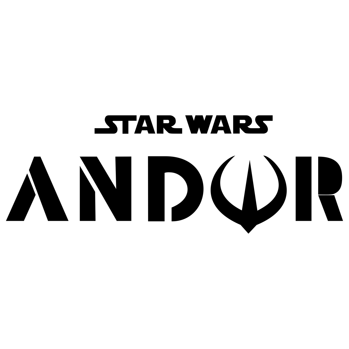 Star Wars TV Series Andor logo PNG