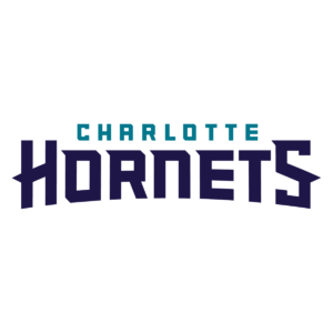 Charlotte Hornets wordmark logo transparent PNG
