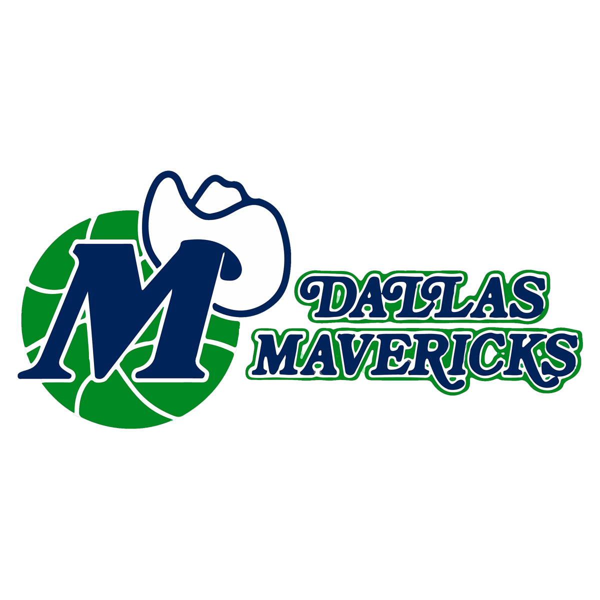 Dallas Mavericks 1980-1993 logo transparent PNG