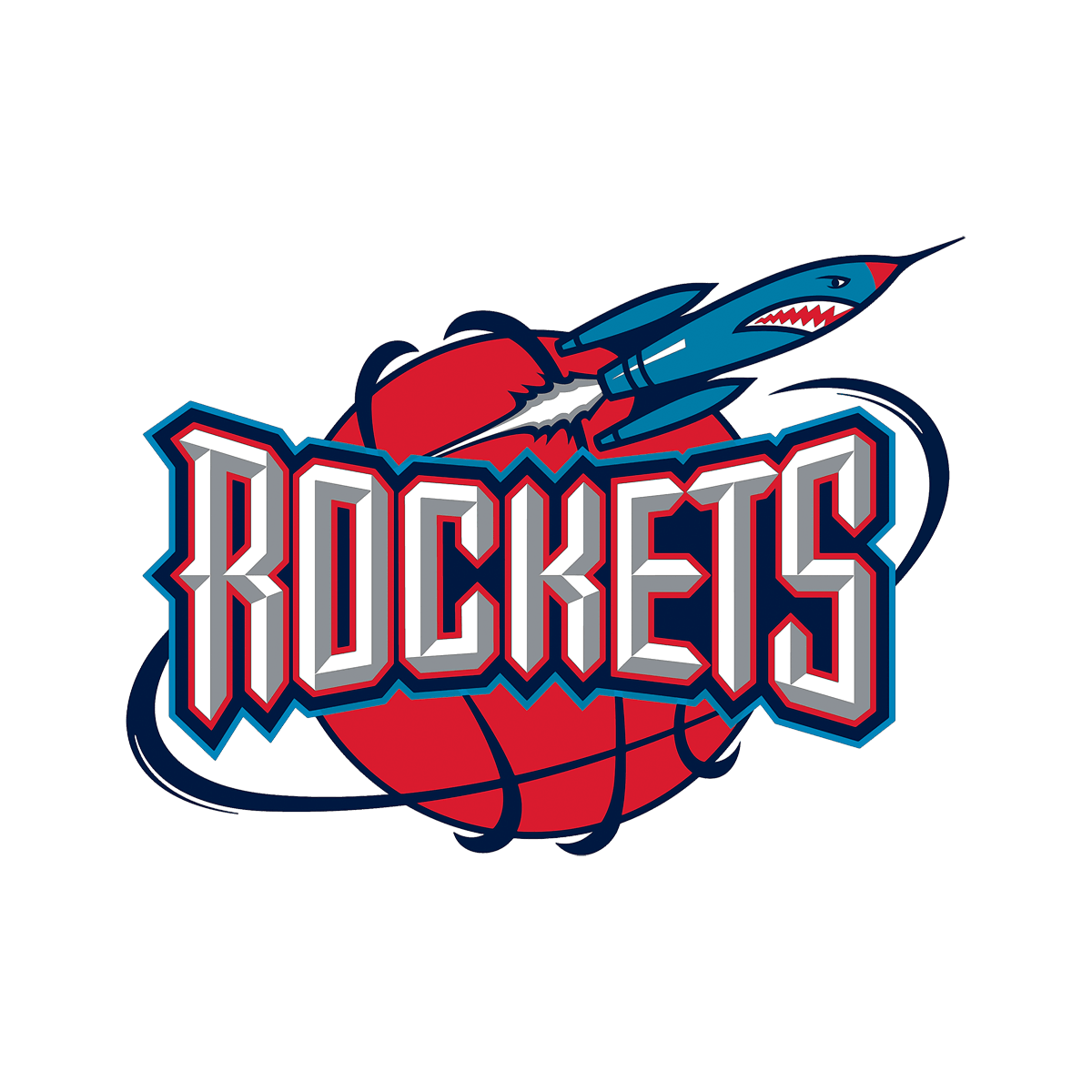 Houston Rockets 1995-2003 logo transparent PNG