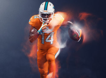 Miami Dolphins Color Rush Jersey (Jarvis Landry) | FREE PNG Logos