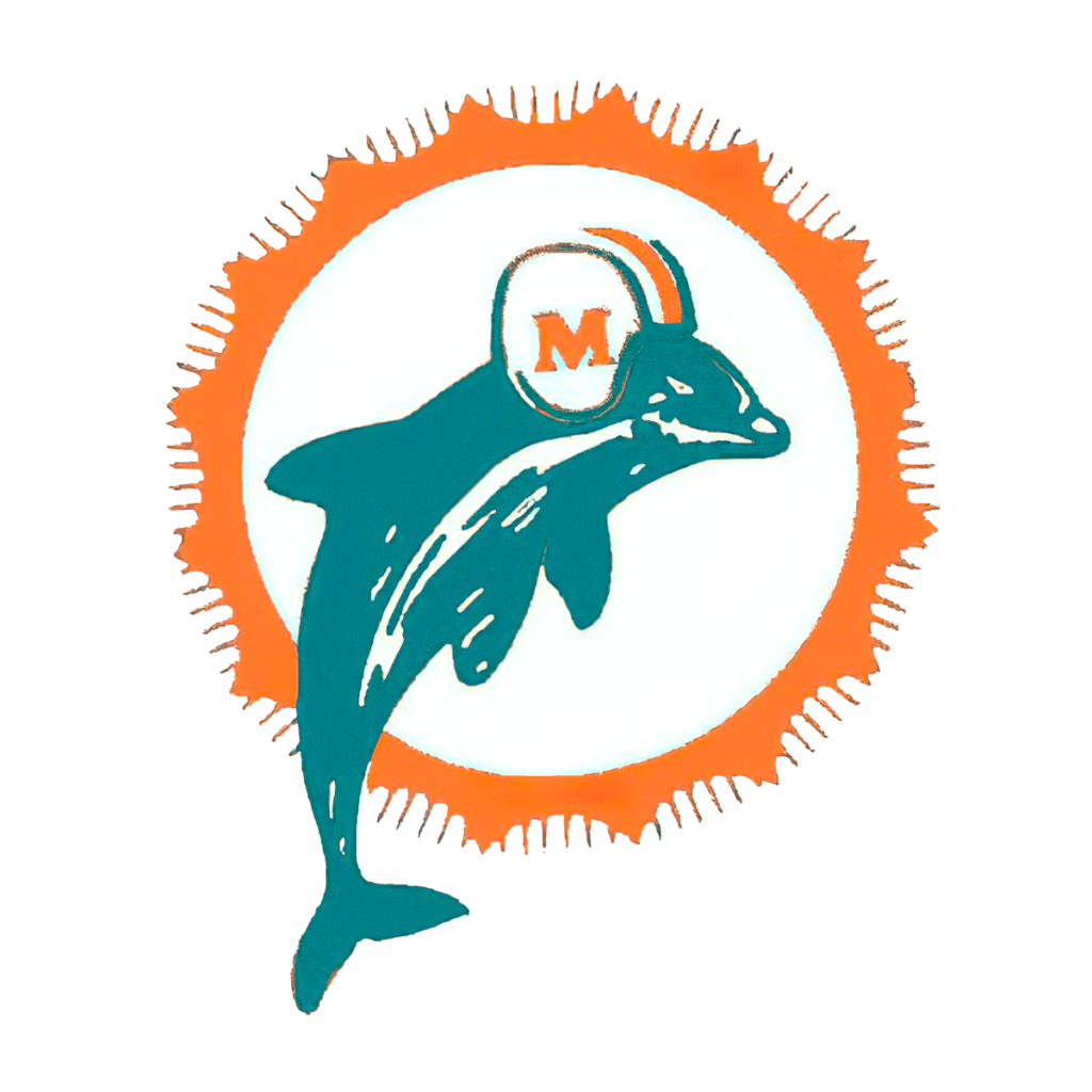 Miami Dolphins Logo History, Old & Retro Helmet Logo | FREE PNG Logos