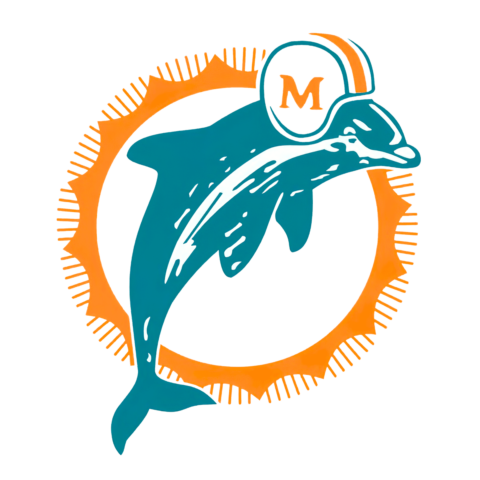 Miami Dolphins Logo History, Old & Retro Helmet Logo | FREE PNG Logos