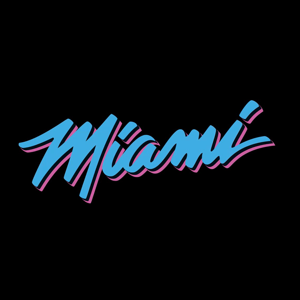 Miami Heat Logo Vice black background