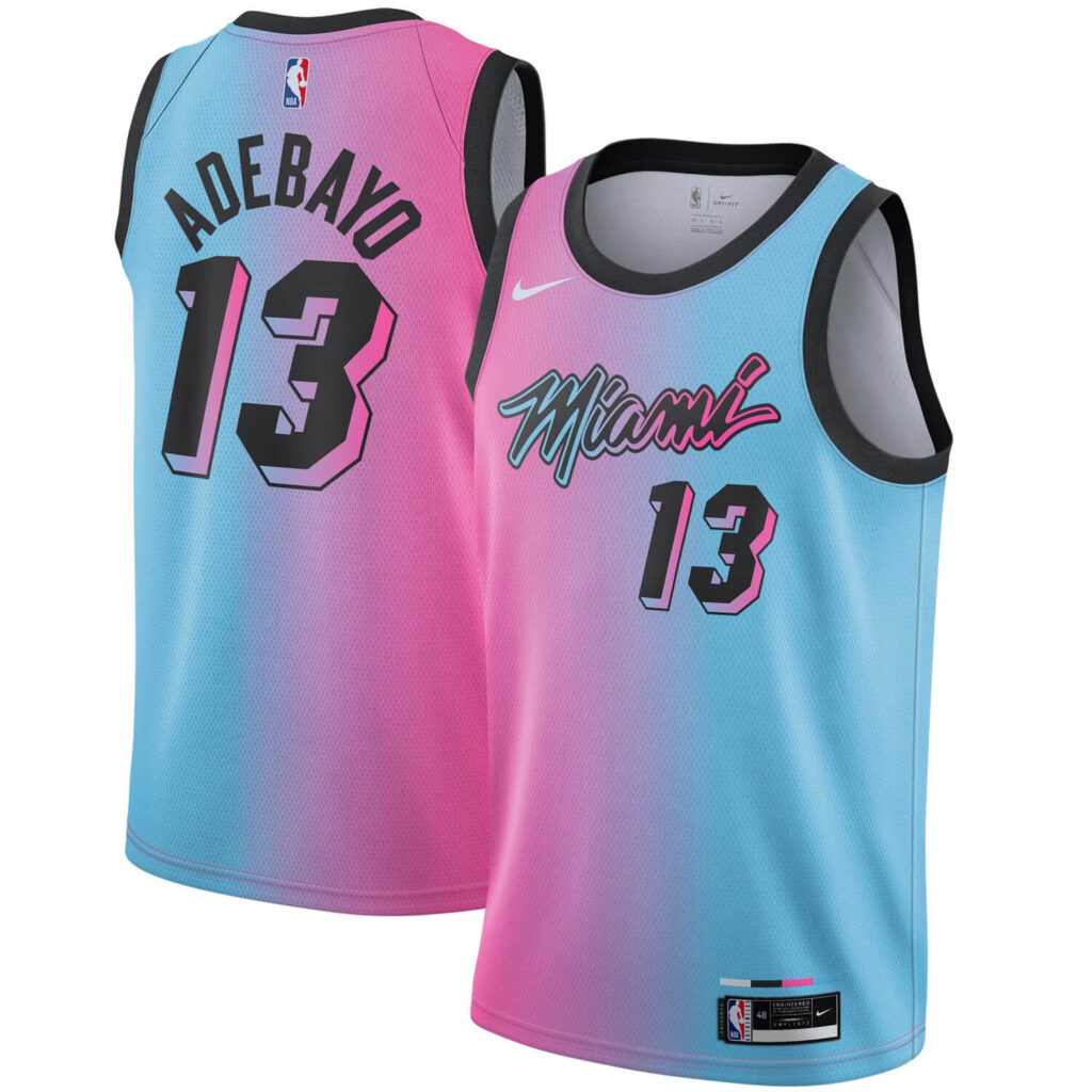 Miami Heat Vice Jersey Bam Adebayo FREE PNG Logos