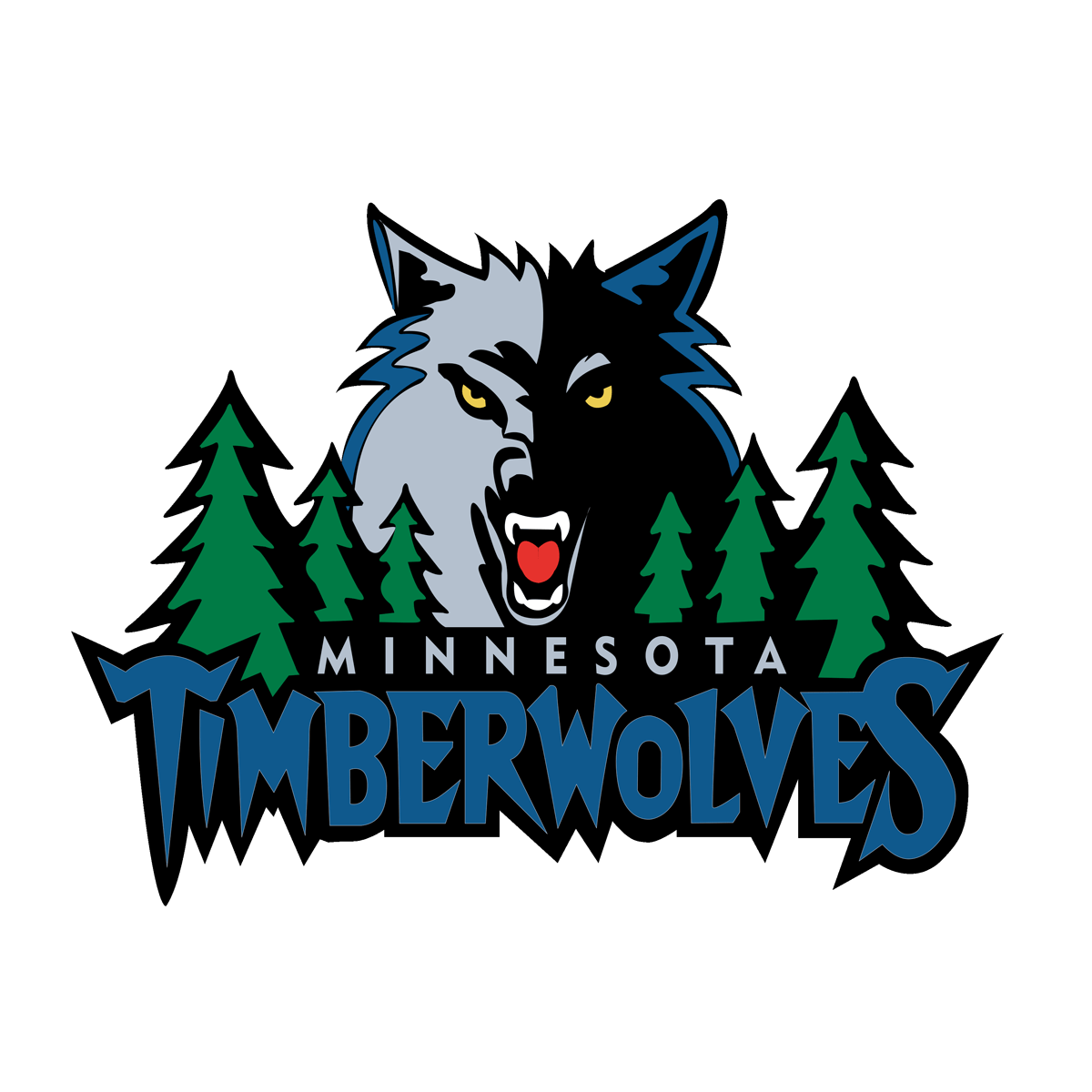 Minnesota Timberwolves 1996-2008 logo transparent PNG