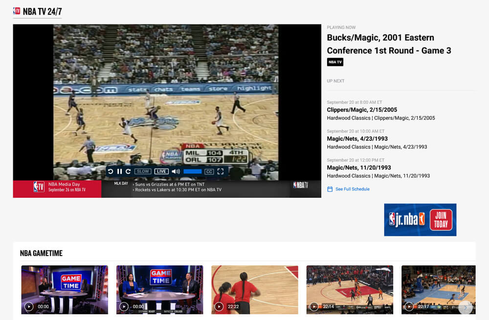 watch NBA TV