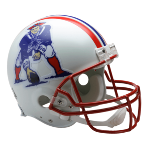 RK2 Style Football Helmet 1961 Boston Patriots Original Cartoon